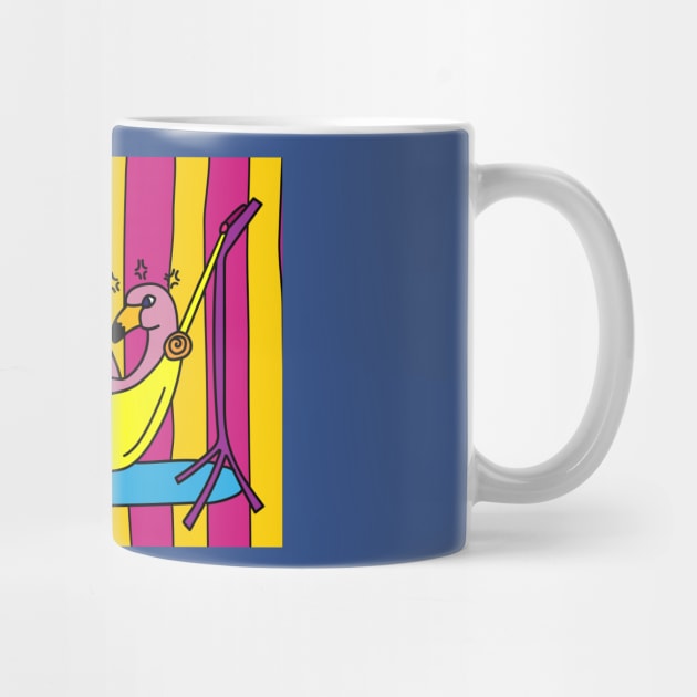Time Out Drink Flamingo Rest Pink Bird by flofin